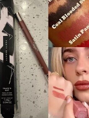 🦋Lip Need🦋BNIB Fenty Beauty Fullsize SATIN PANTY Trace'D Out Pencil Lip Liner!